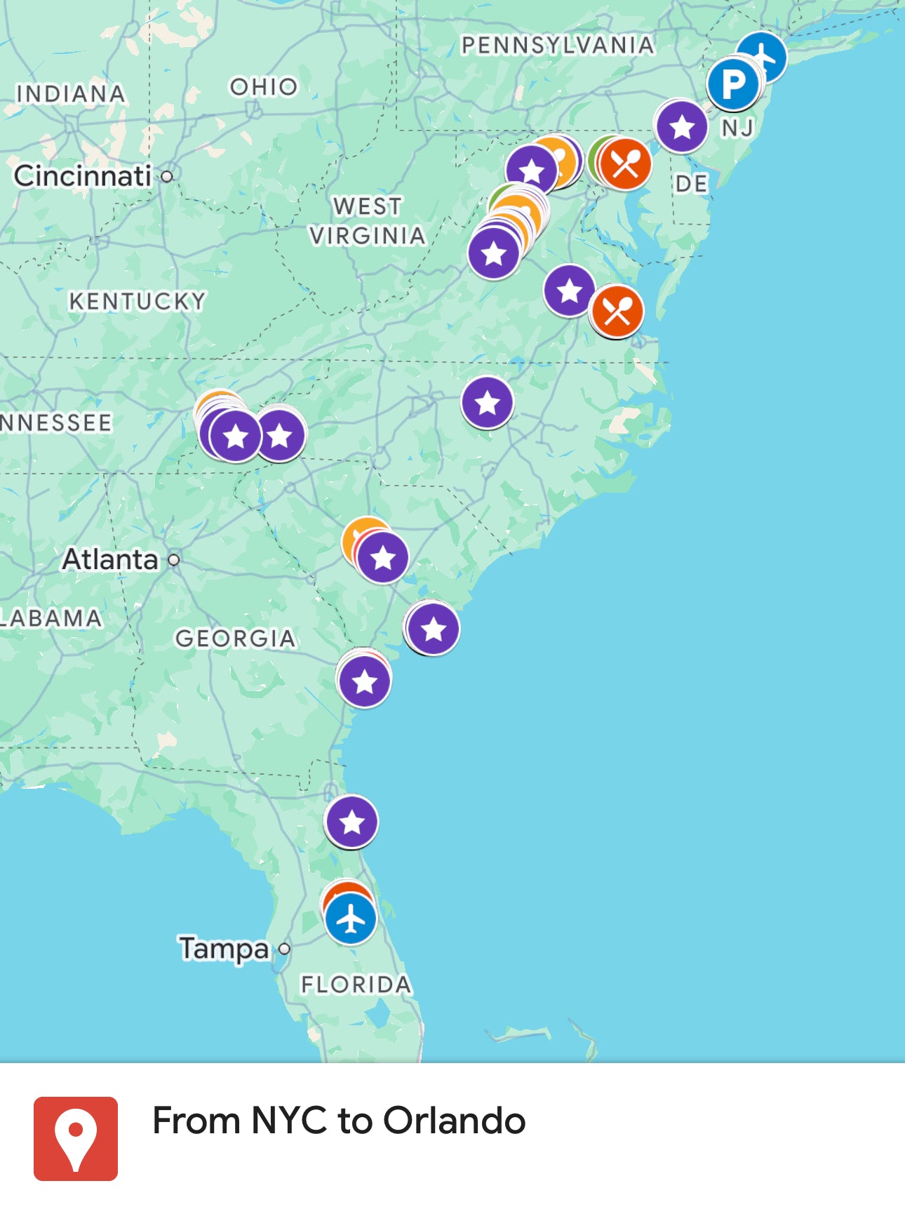 USA - NYC to Orlando - 9 days