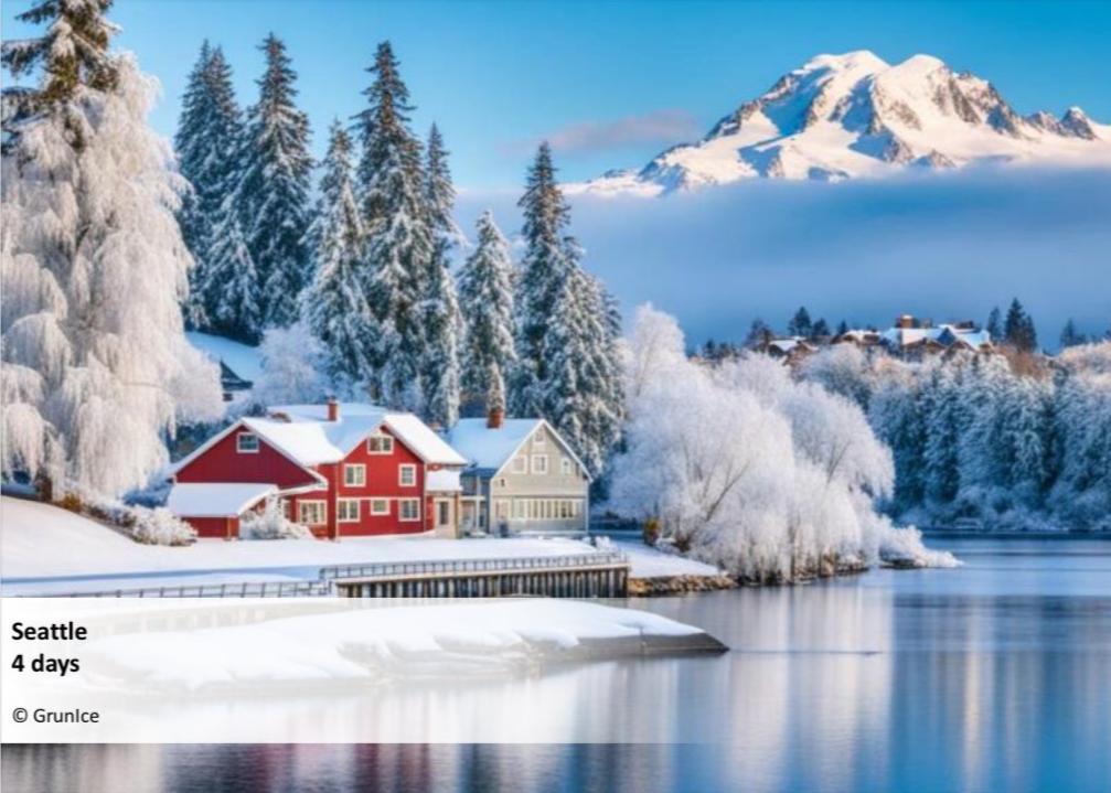 USA - Seattle in winter - 4 days (RU)