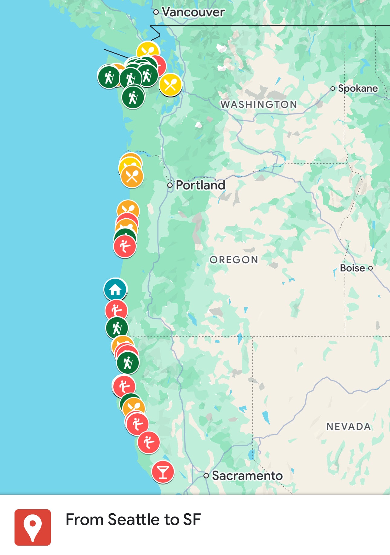 USA - Seattle to San Francisco via Highway 1 - 7 days (RU)